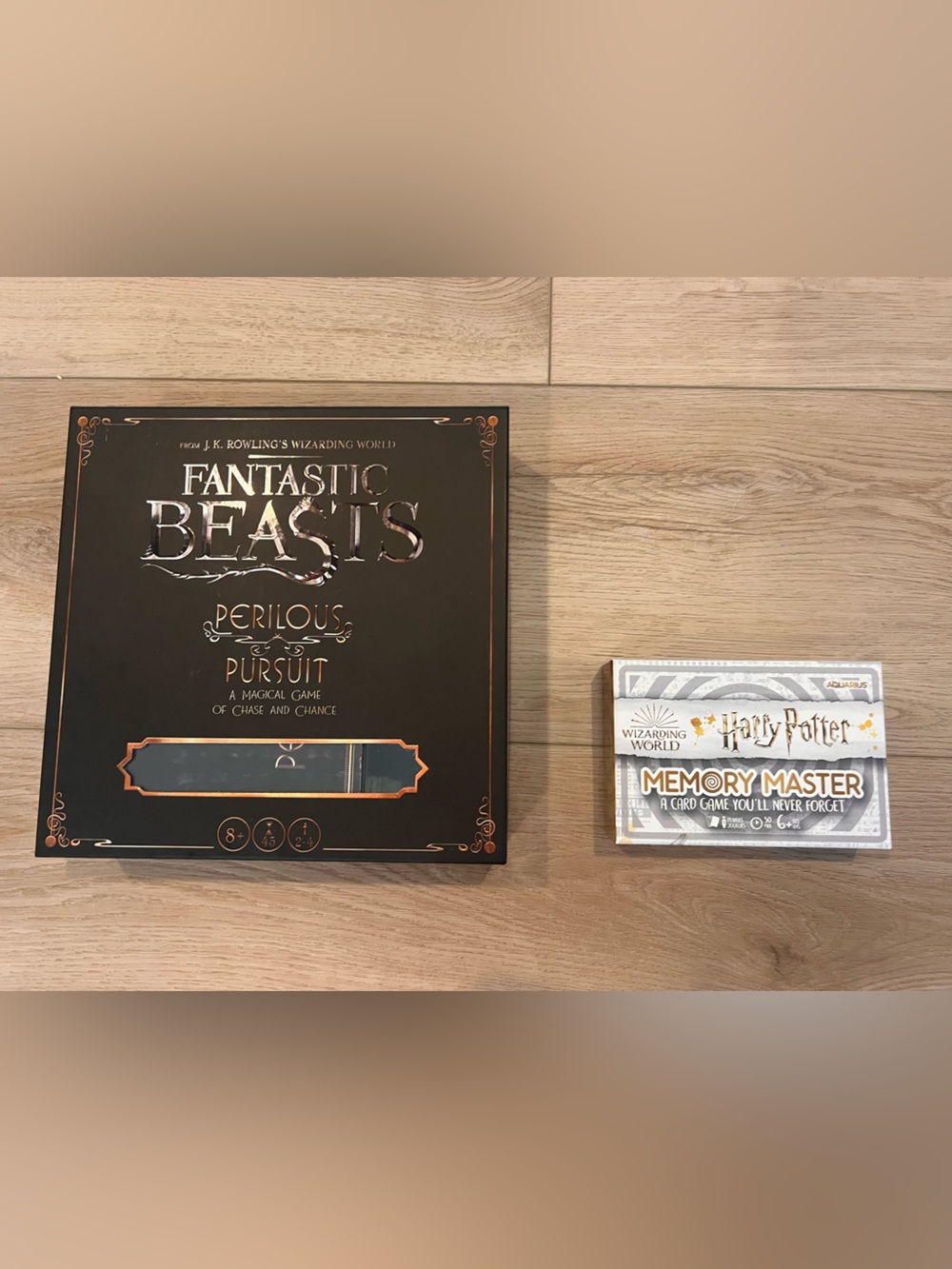 Warner Bros. Fantastic Beasts Perilous Pursuit Game & Harry Potter Memory Game